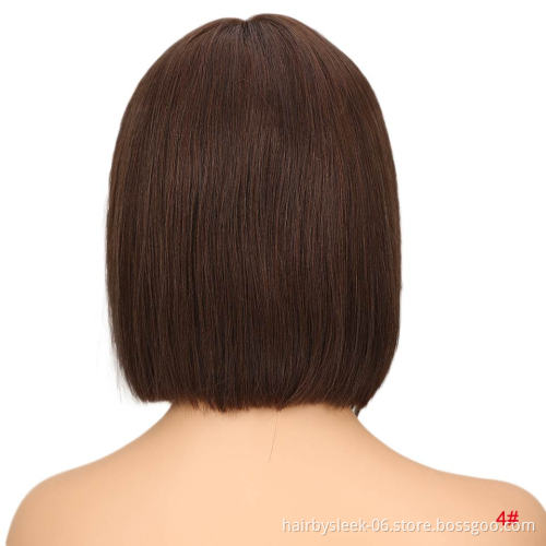 Rebecca  Hair Brazilian Straight Human Hair Wigs Short Bob Wigs For Women Can Show Your Own Hairline Super Natural